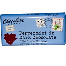 Chocolove Peppermint In Dark Chocolate (12×3.2Oz)