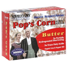 Newman’s Own Organics Microwave Butter Pop’s Corn (12x3x3.3 Oz)