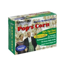 Newman’s Own Organics Microwave No Butter, No Salt Pop’s Corn (12x3x2.8 Oz)