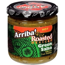 Arriba! Fire Roasted Green SalsaMedium (6x16Oz)