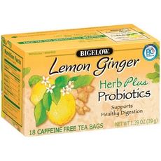 Bigelow Tea Herb Plus Probiotics Lemon Ginger (6×18 Bag )