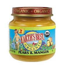 Earth’s Best 2Nd Foods Organic Pears & Mangos (12x4Oz)