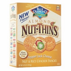 Blue Diamond Nut Thins Pepperjack Cheese Crackers (12×4.25Oz)