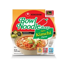 Nong Shim Kimchi Noodle Soup Bowl (12×3.03Oz)