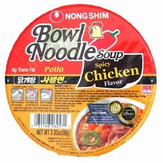 Nong Shim Spicy Chicken Noodle Soup Bowl (12×3.03Oz)