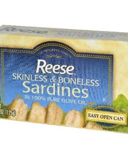 Reese Plain Sardines in Olive Oil (10×4.37 Oz)