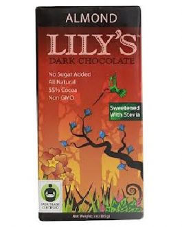 Lily’s Almond Dark Chocolate (12×3 Oz)