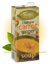 Pacific Natural Foods Bisque, Cashew Carrot Ginger (12×17.6Oz)