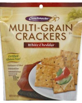 Crunchmaster Multi-Grain White Cheddar Crackers (12×4.5 Oz)