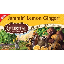 Celestial Seasonings Jammin’ Lemon Ginger Herbal Tea (6×20 Bag)