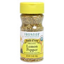 Frontier Natural Salt-Free Lemon Pepper Seasoning (6×2.5 Oz)