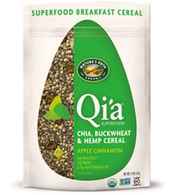 Nature’s Path Qi’a Superfood Apple Cinnamon Chia, Buckwheat & Hemp Cereal (10×7.94 Oz)