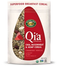 Nature’s Path Qi’a Superfood Cranberry Vanilla Chia, Buckwheat & Hemp Cereal (10×7.94 Oz)