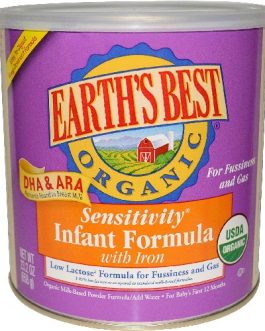 Earth’s Best Sensitivity Infant Formla with Iron (4×23.2 Oz)