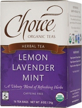 Choice Organic Teas Lemon Lavender Mint (6×16 Bag)