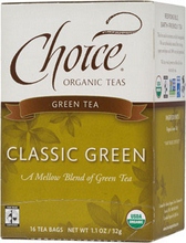 Choice Organic Teas Classic Blend Green (6×16 Bag)