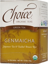 Choice Organic Teas Genmaicha Green with Toasted Brown Rice (6×16 Bag)