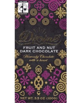 Divine Chocolate Dark With Fruit & Nuts (10×3.5 Oz)