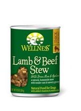 Wellness Lamb & Beef,Stew with Brown Rice & Apples (12×12.5 Oz)