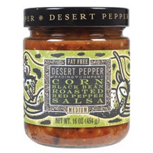 Desert Pepper Corn Black Bean Roasted Pepper Salsa (6×16 Oz)