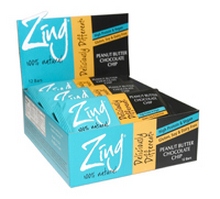 Zing Bars Peanut Butter Choc Chip Bars (12×1.76Oz)