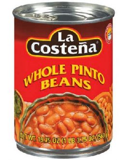 La Costena Whole Pinto Beans (12×19.75 Oz)