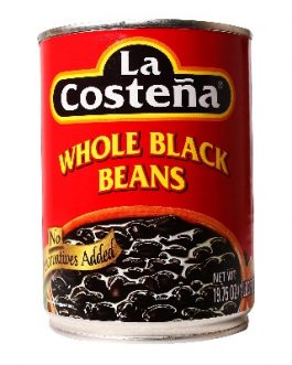 La Costena Whole Black Beans (12×19.75 Oz)