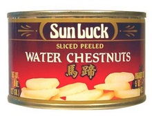 Sun Luck Sliced Peeled Water Chestnuts (12×8 Oz)