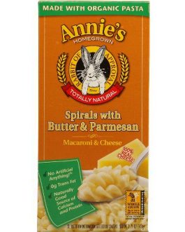 Annie’s Homegrown Spirals with Butter & Parmesan (12×5.25Oz)